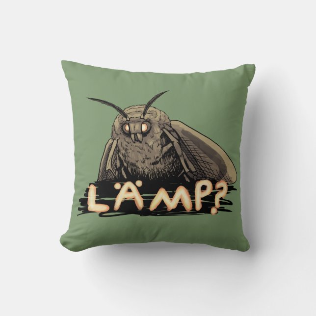 Lampe? Motte Meme Kissen (Vorderseite)