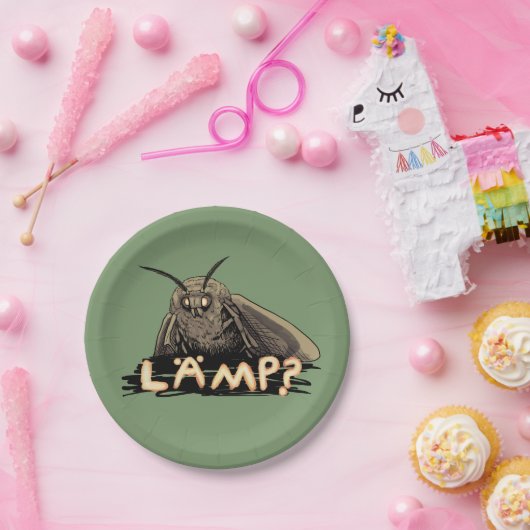 Lampe? Motte Meme Pappteller (Party)