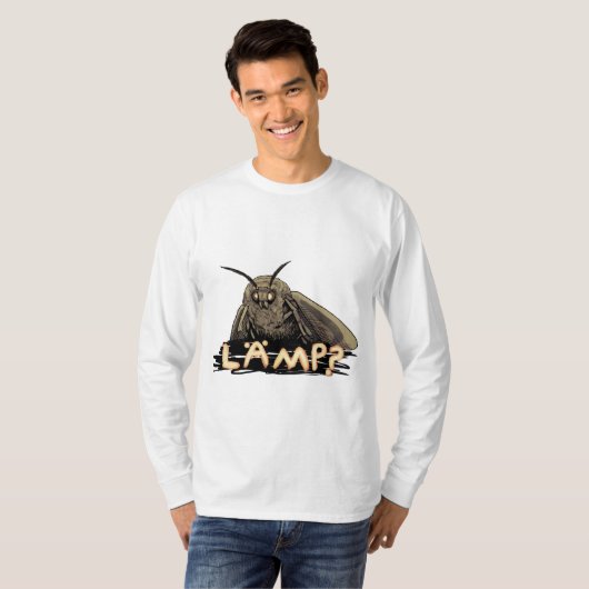 Lampe? Motte Meme T-Shirt (Vorne ganz)