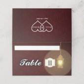Lampe Platzkarte (Außenseite Aufgefaltet)