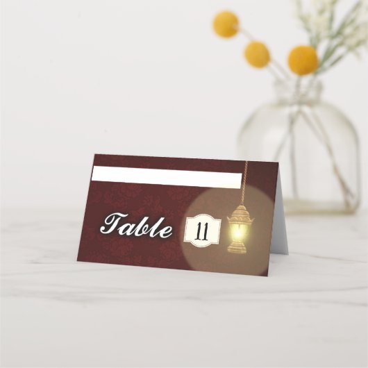 Lampe Platzkarte (Vorderseite)