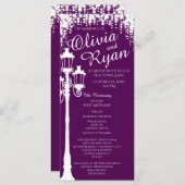 Lampe Post Industrial Glam Sparkle Lila Programm (Vorne/Hinten)