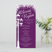 Lampe Post Industrial Glam Sparkle Lila Programm (Stehend Vorderseite)