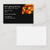 Lampe und Beleuchtung Visitenkarte (Vorne/Hinten)