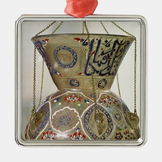 Lampe, von der Moschee des Sultans Hasan, Kairo Ornament Aus Metall (Vorne)