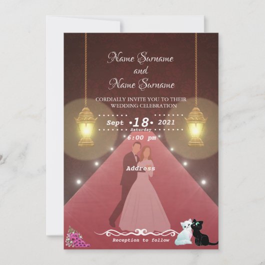 Lampen Einladung (Vorderseite)