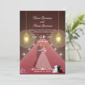 Lampen Einladung (Stehend Vorderseite)