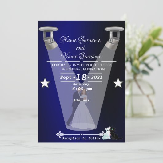 Lampen Einladung (Stehend Vorderseite)