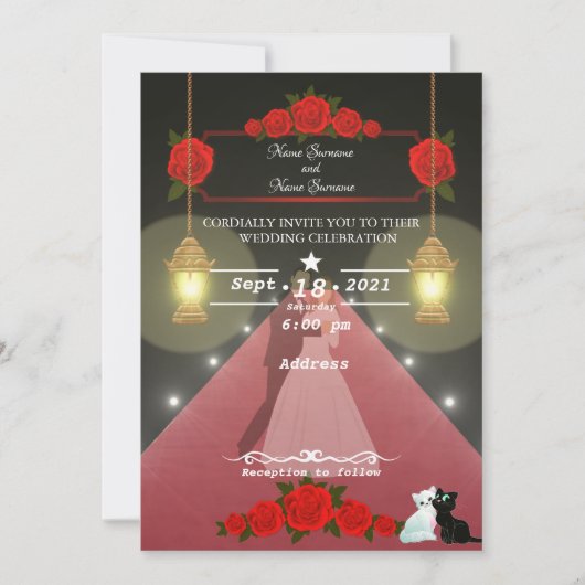 Lampen Einladung (Vorderseite)