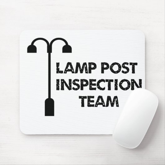 Lampen-Posten-Inspektionsteam Mousepad (Mit Mouse)