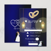 Lampen RSVP Karte (Vorne/Hinten)