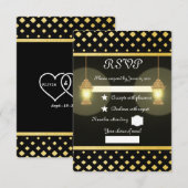 Lampen RSVP Karte (Vorne/Hinten)