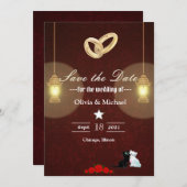 Lampen Save The Date (Vorne/Hinten)