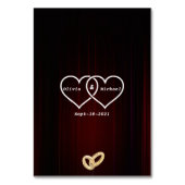 Lampen Tischnummer (Rückseite)