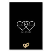 Lampen Tischnummer (Rückseite)