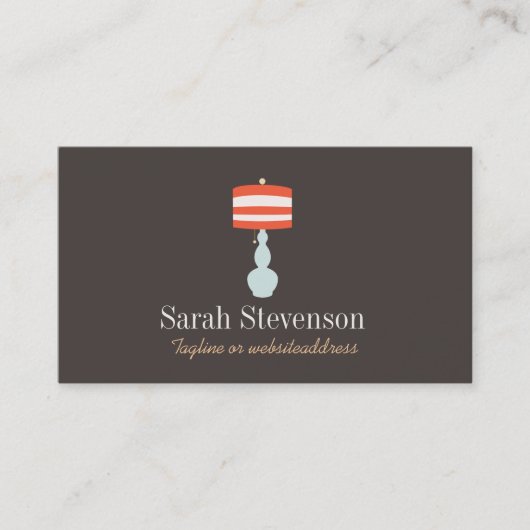 Lampenbeleuchtung Visitenkarte (Vorderseite)