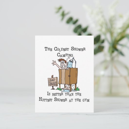 Lampendusche Postkarte (Stehend Vorderseite)