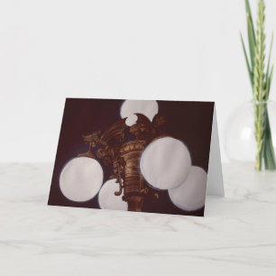 Lampenlicht aus der Demons-Grußkarte Karte