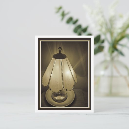 Lampenlicht Postkarte (Stehend Vorderseite)