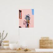 Lampenpost und bemalte Gebäude, Caminito, La Poster (Küche)