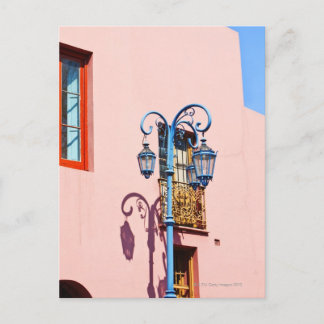 Lampenpost und bemalte Gebäude, Caminito, La Postkarte