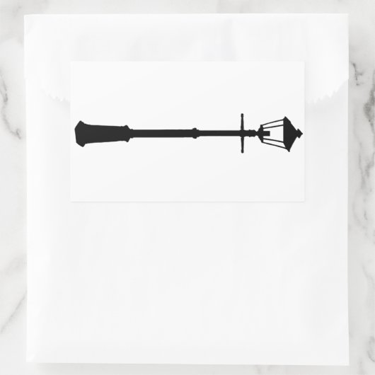 Lampenpostaufkleber Rechteckiger Aufkleber (Tasche)