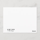 Lampenposten Key West Florida Postkarte (Rückseite)