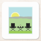 Lampenschirm Rechteckiger Pappuntersetzer (Vorderseite)