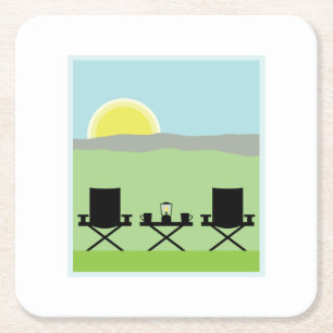 Lampenschirm Rechteckiger Pappuntersetzer