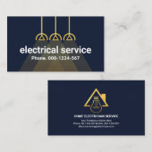 Lampenschirme aus Gold Visitenkarte (Vorne/Hinten)