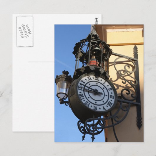 Lampenuhr Postkarte (Vorne/Hinten)