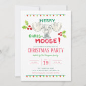 Lampoons Merry-Chris-Moose-Party Einladung (Vorderseite)