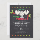 Lampoons Merry-Chris-Moose-Party Einladung (Vorderseite)