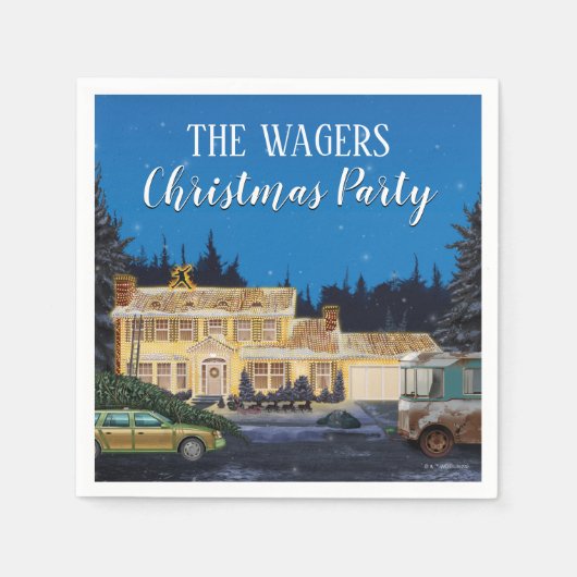 Lampoons Weihnachten Serviette (Vorderseite)