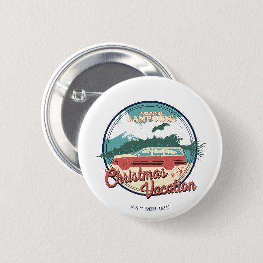 Lampoons Weihnachtsurlaub-Abzeichen Button (Vorne & Hinten)