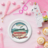 Lampoons Weihnachtsurlaub-Abzeichen Pappteller (Party)