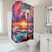 Lamppost Art Duschvorhang (Beispiel)