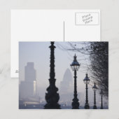 Lampposten an der Themse Postkarte (Vorne/Hinten)
