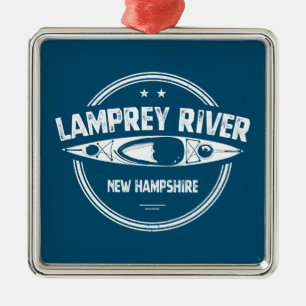Lamprey River New Hampshire Kayaking Ornament Aus Metall