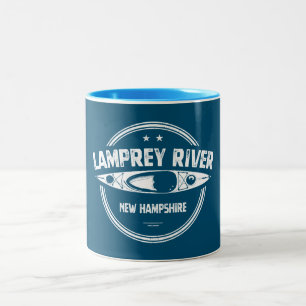 Lamprey River New Hampshire Kayaking Zweifarbige Tasse