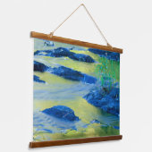 Lamprey River | New Hampshire Wandteppich Mit Holzrahmen (Gewinkelt)