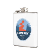 Lamprey Wild und Landschaftlicher Fluss New Hampsh Flachmann (Links)