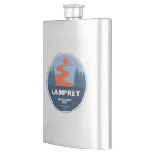 Lamprey Wild und Landschaftlicher Fluss New Hampsh Flachmann (Links)