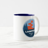 Lamprey Wild und Landschaftlicher Fluss New Hampsh Zweifarbige Tasse (VorderseiteRechts)