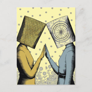 Lampschirmen auf Thier Head Postkarte