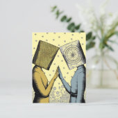 Lampschirmen auf Thier Head Postkarte (Stehend Vorderseite)