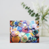 Lampwork Boro Glas Unterwasser-Wasserkarte Postkarte (Stehend Vorderseite)