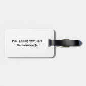 Lampwork Eulen-Perlen-Gepäckanhänger Gepäckanhänger (Rückseite horizontal)