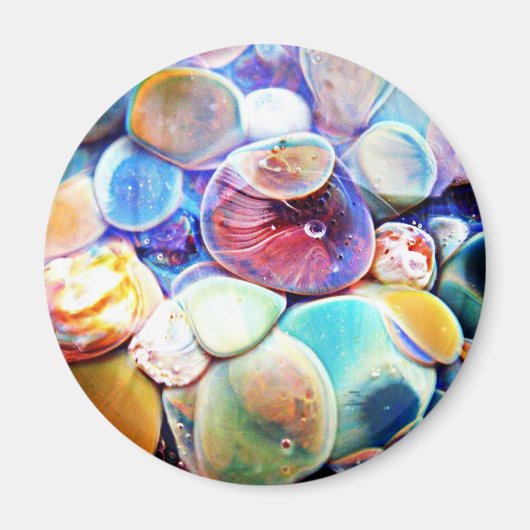 Lampwork Glass Abstrakt Unterwasser Stone Magnet (Vorne)