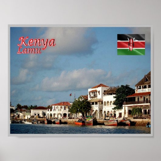 Lamu - Kenia - Panorama - Poster (Vorne)